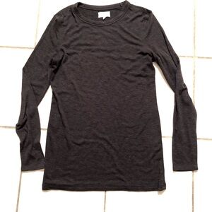 Lou & Grey Soft Black long sleeve tee women’s sz M Cozy Loungewear EUC